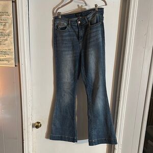 Judy Blue Flare Wide Leg Jeans Blue